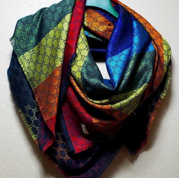 gucci rainbow shawl
